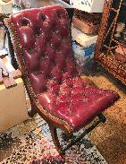 Leather Roll Form Chair