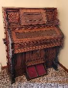 Carved Walnut Pump Organ