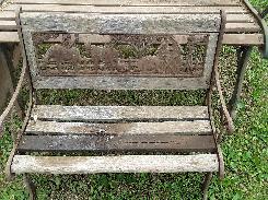 Childs Cast Iron Park Bench