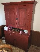 Early Cupboard in Old Red Paint