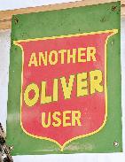 Old Oliver Metal Painted Signs