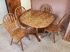 Oak 40 Oval Table Dining Set