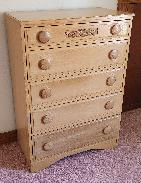 Ranch Oak Tall 5-Drawer Chest