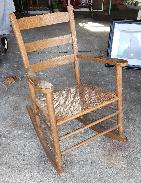 Woven Seat Rocking Chair