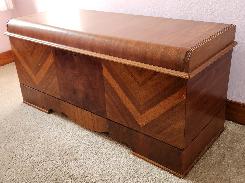 Art Deco Walnut Cedar Chest