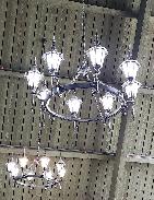 Ornate Iron Hanging Light Fixtures