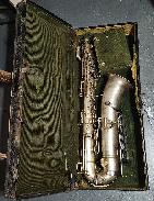 Silver Engraved Baritone Saxophone