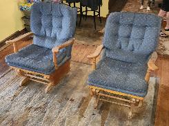 Pair of Platform Rocking Chairs
