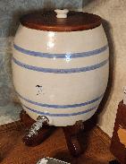 Stoneware 2 Gallon Blue Band Water Cooler