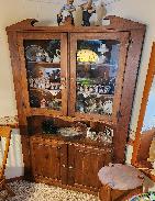 Oak Corner Cabinet by Strathman Family