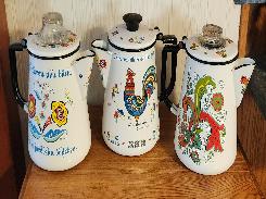 Swedish Enamelware Coffee Pots
