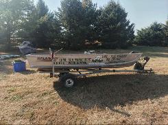 Grumman 13.5 ft. Aluminum Fishing Boat w/ Trailer
