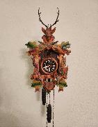 German Carved Game Cuckoo Clock