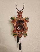 German Carved Game Cuckoo Clock