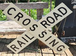 Vintage R.R. Crossing Sign