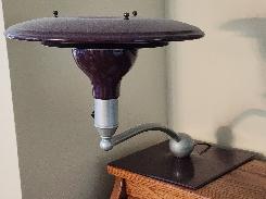 Mid-Century Flying Saucer Desk Lamp