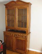  Country Victorian Walnut 2-Pc. Cupboard