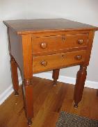 Early Cherry 2-Drawer Work Stand