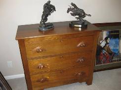 Victorian Walnut 3-Drawer Chest