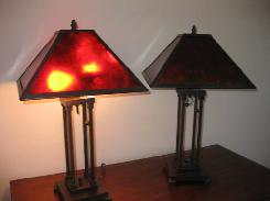 Arts & Crafts Pair of Table Lamps