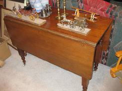 Walnut Kitchen Drop Leaf Table