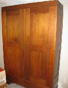 Country Victorian Walnut 2-Door Wardrobe