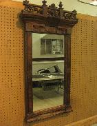 Victorian Walnut Dresser Mirror