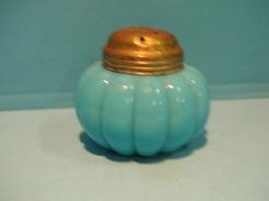 Blue Milk Glass Sugar Shaker