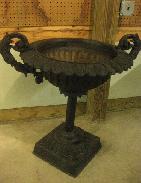 Ornate Cast Iron Garden Urn