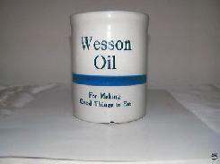 Wesson Oil Western Stoneware Beater Jar