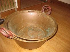 Copper & Iron Handled Kettles 