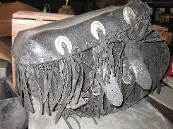 Vintage Leather Saddle Bag Set