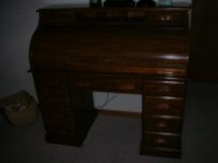 Oak Roll Top Desk 