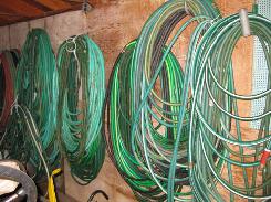 Several Hundred Feet of Heavy Rubber Garden Hose