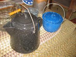 Blue Granite Little Kettle w/Lid