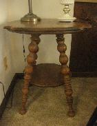 Oak Bulb Leg Round Parlour Table