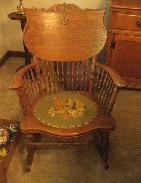 Oak Spindle Rocker