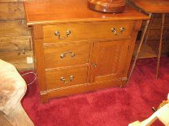 Oak Three Drawer Commode