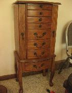 Oak Jewelry Stand