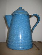Robin's Egg Blue Enamel Coffee Pot