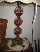 Art Glass Paperweight Table Lamp