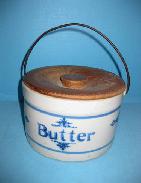 Blue Band Butter Crock