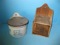 Blue & White Hanging Salt Crock