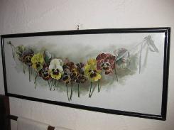 1894 String of Pansies Litho