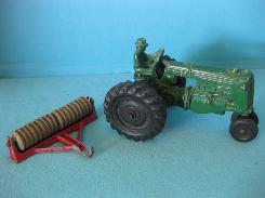 Arcade Toy Tractor & Harrow