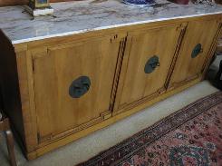Mid-Century Marble Top Sideboard