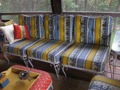  Ornate Iron 7-Pc. Porch Set