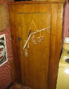 Early Pine 1-Door Kitchen Cupboard