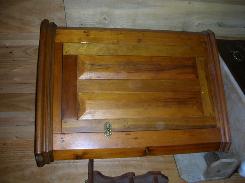  Primitive Pine Hanging Corner Cabinet 