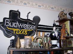 Budweiser Texas Neon Light